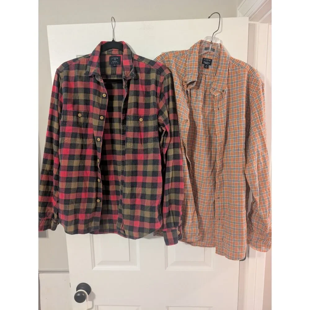J Crew Flannel Bundle.  Medium 2 Pack.